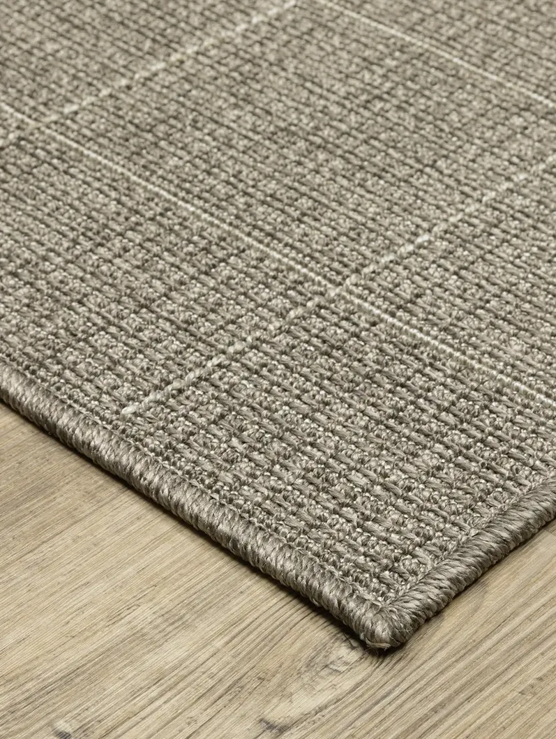 Caicos 1'10" x 7'6" Grey Rug