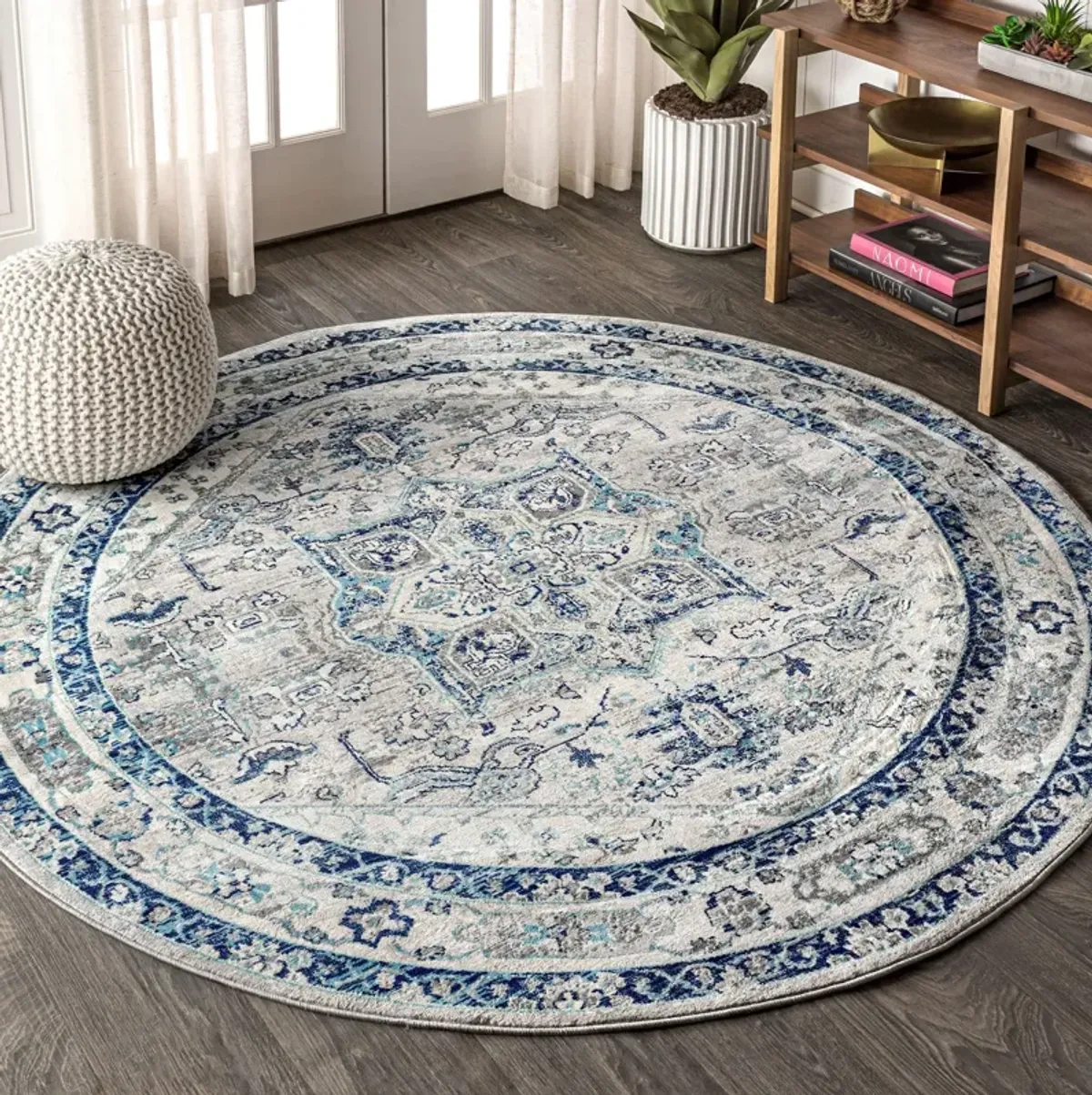 Jerica Modern Persian Vintage Medallion Area Rug