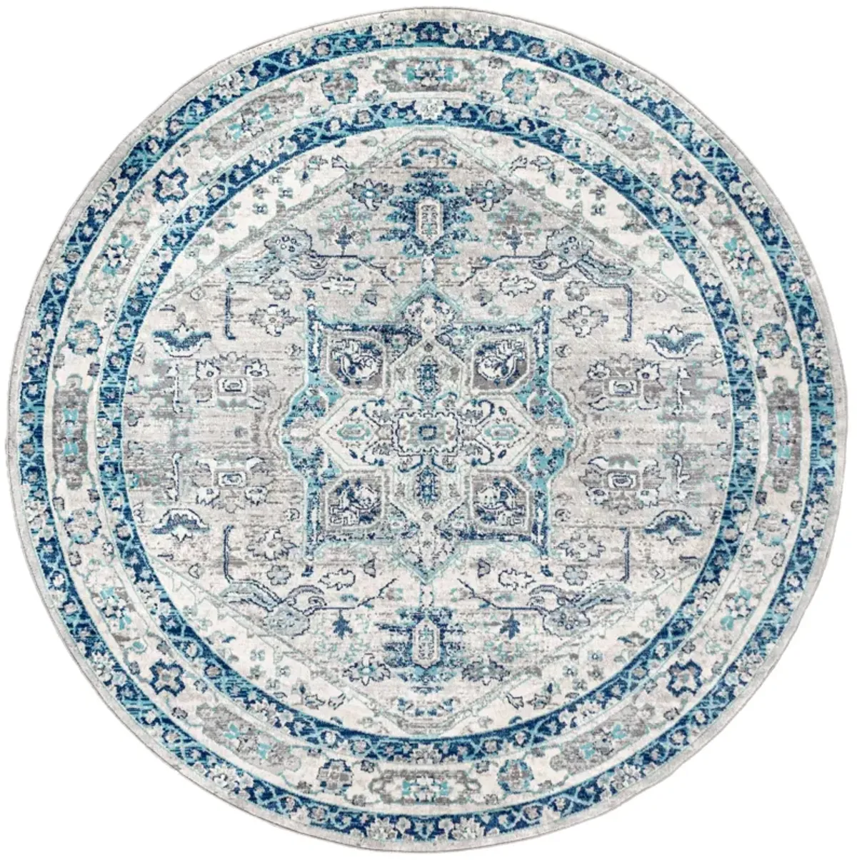 Jerica Modern Persian Vintage Medallion Area Rug