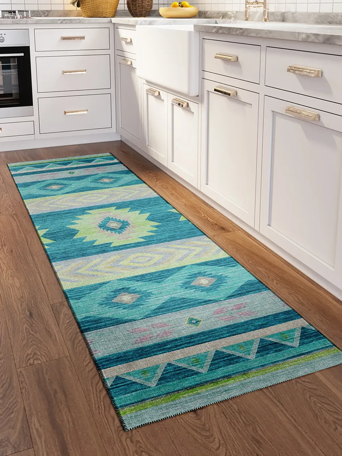 Phoenix PH3 Teal 2'3" x 7'6" Rug