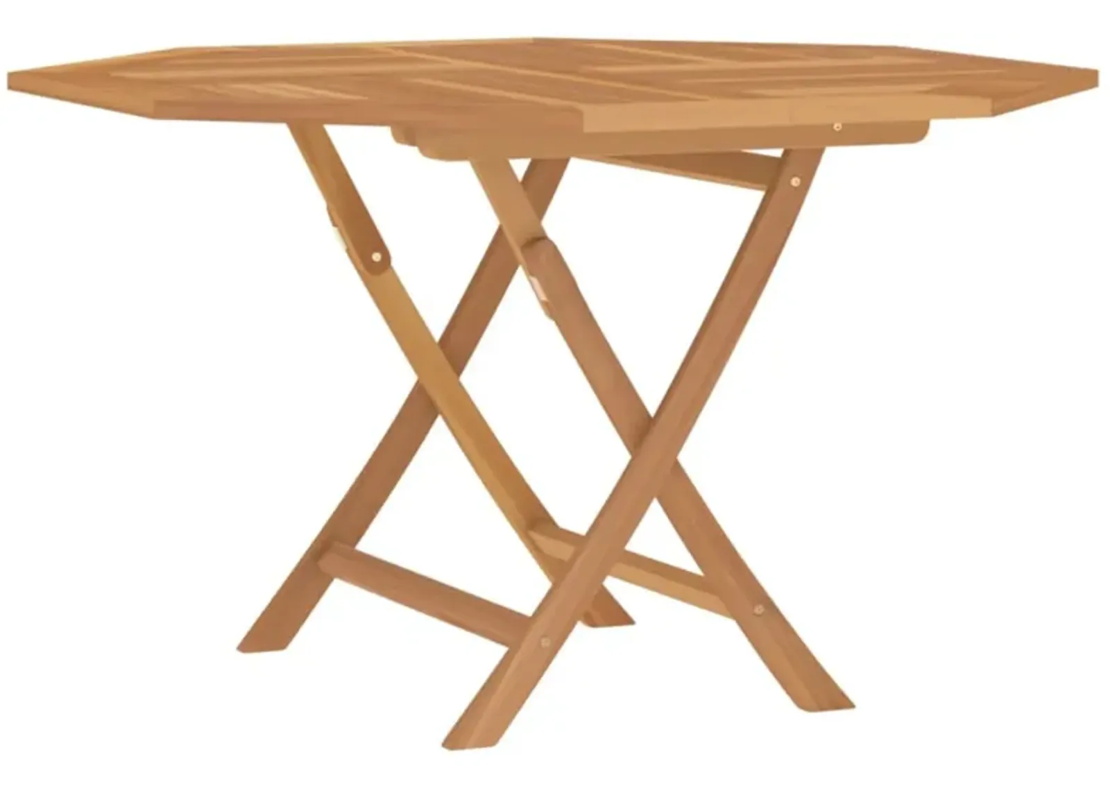 vidaXL Folding Patio Table 47.2"x47.2"x29.5" Solid Wood Teak