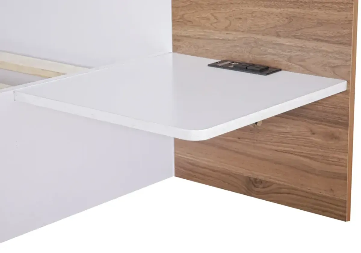 Merax Platform Bed with Headboard and Drawers