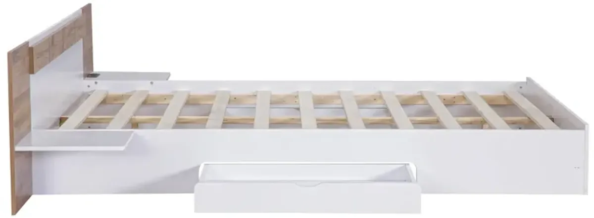 Merax Platform Bed with Headboard and Drawers