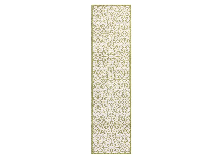 Madrid Vintage Filigree Textured Weave Indoor/Outdoor Area Rug