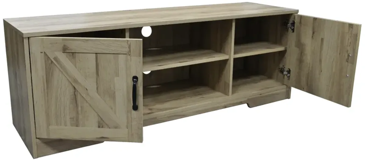 59 in. Wood TV Stand with 2 Storage Cabinets Fits TV's up to 59 in.