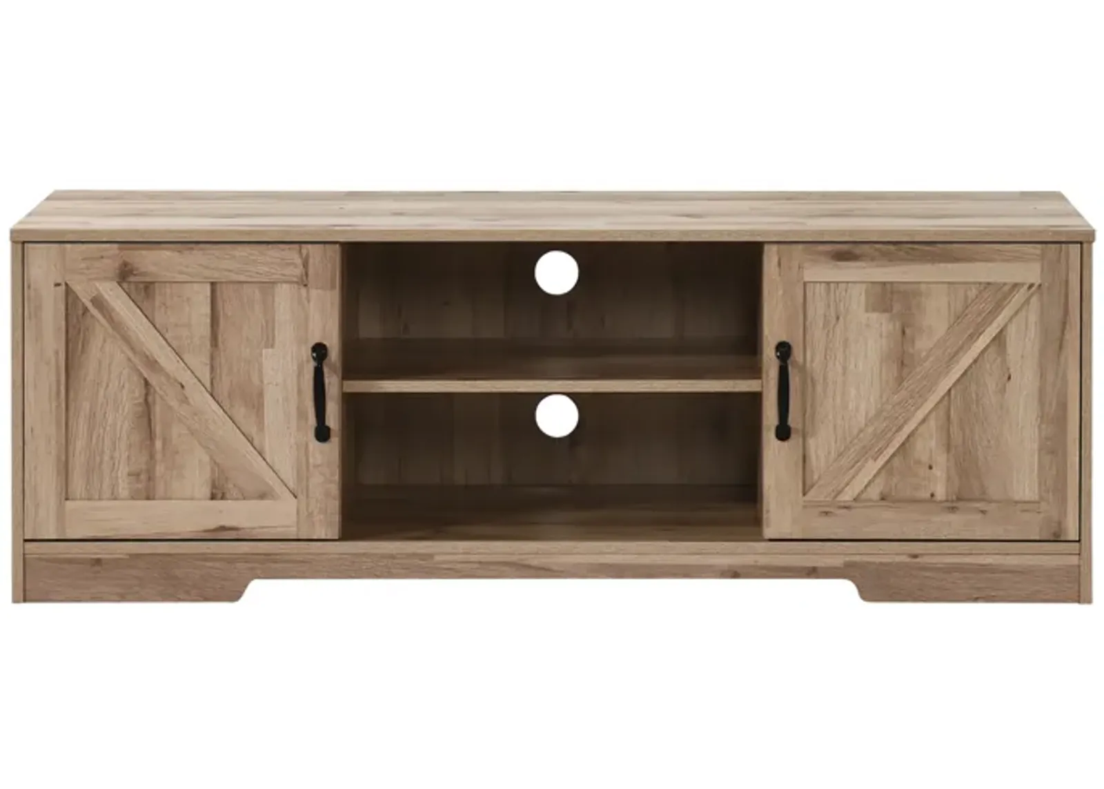 59 in. Wood TV Stand with 2 Storage Cabinets Fits TV's up to 59 in.