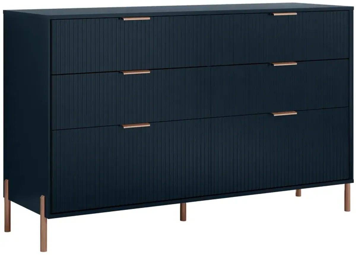 FESTIVO Modern 6-Drawer Double Dresser- Stylish Bedroom Storage Solution