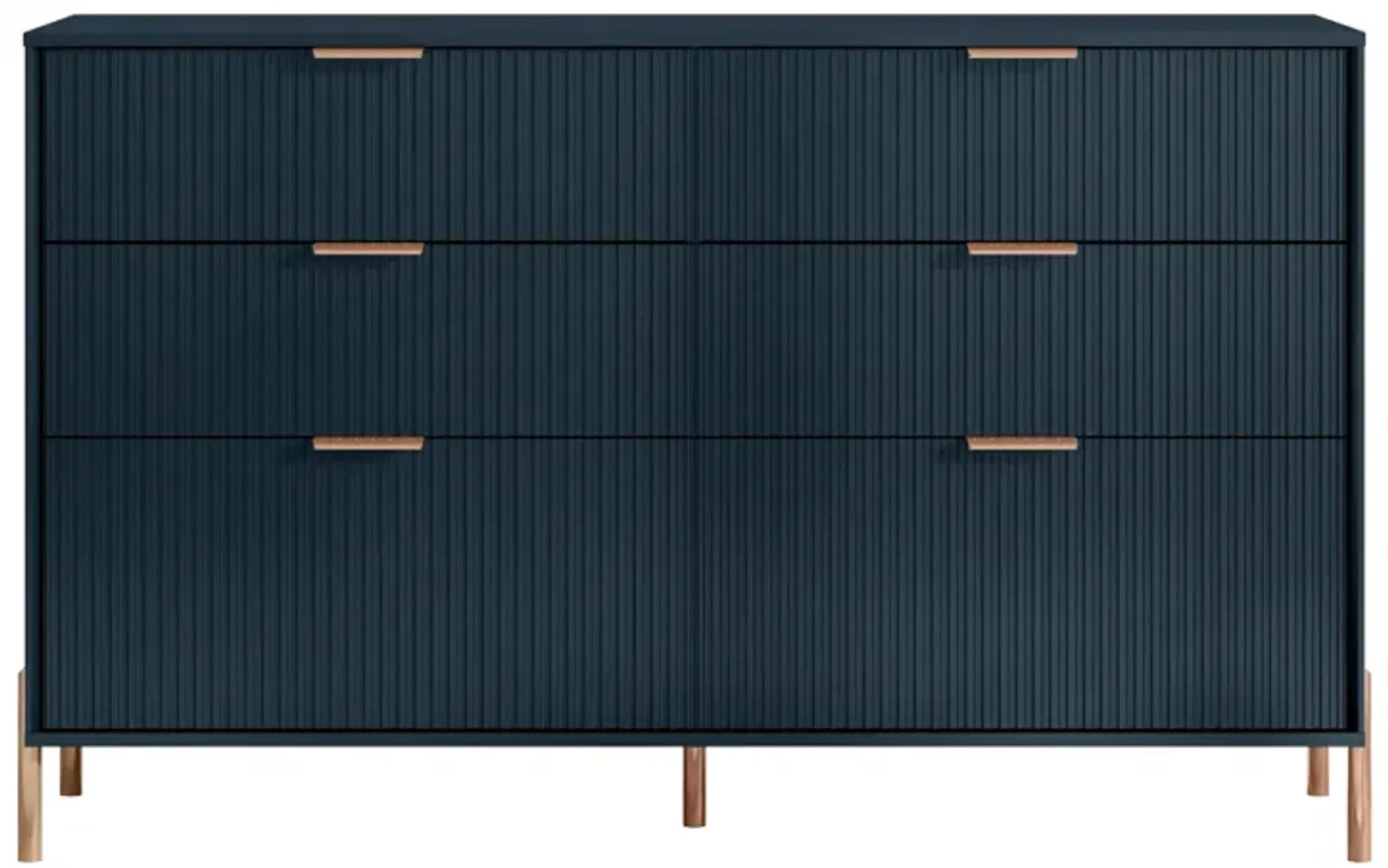 FESTIVO Modern 6-Drawer Double Dresser- Stylish Bedroom Storage Solution