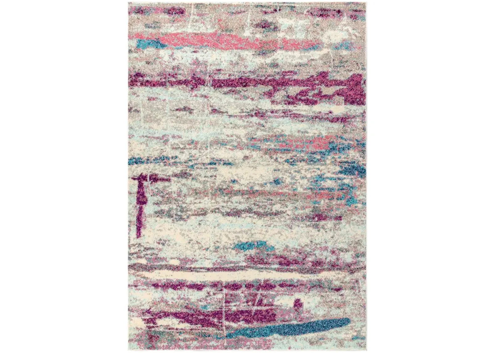 Contemporary Pop Modern Abstract Brushstroke Area Rug