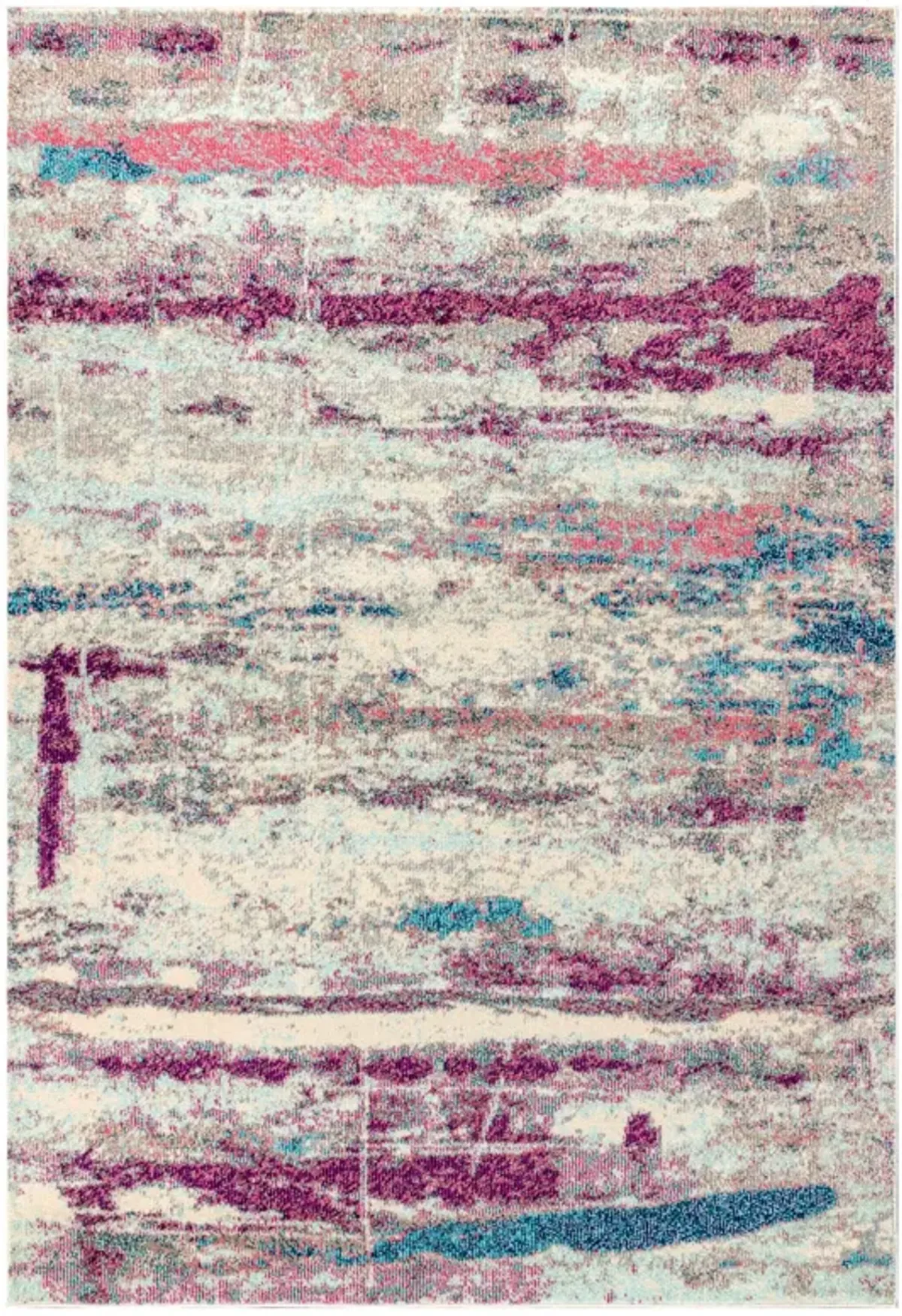 Contemporary Pop Modern Abstract Brushstroke Area Rug