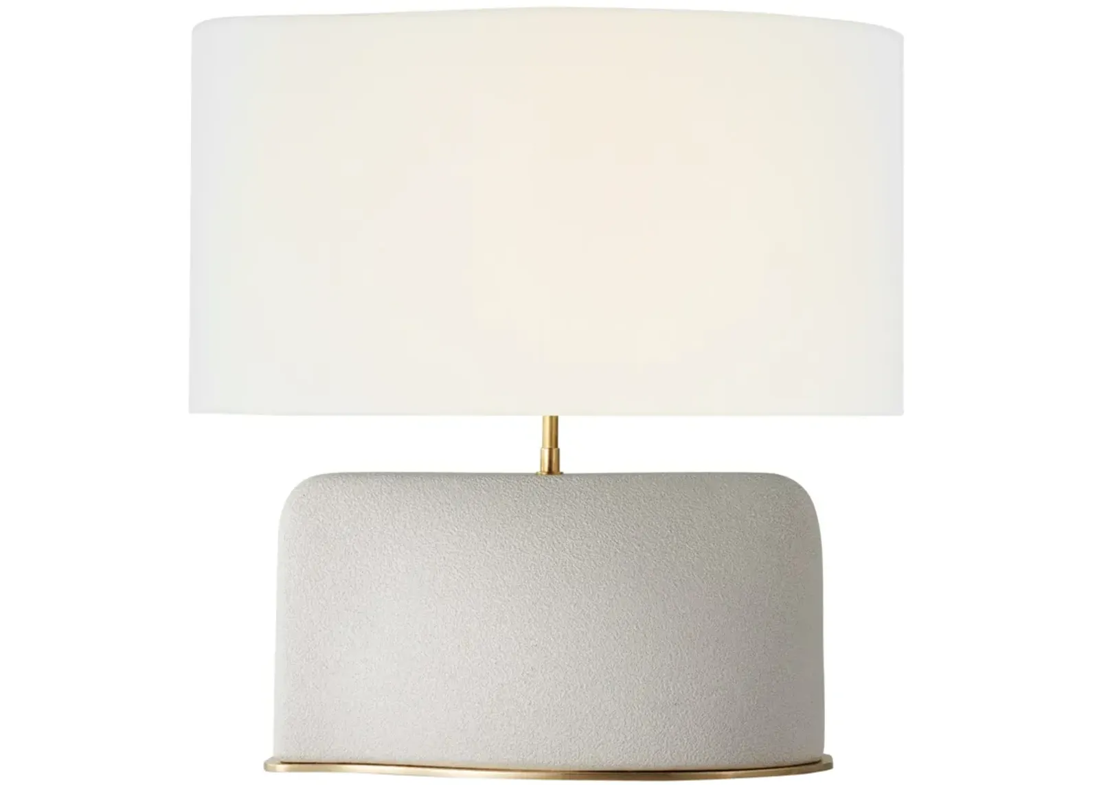 Amantani Medium Sculpted Form Table Lamp in Porous White