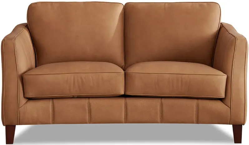 Aria Top Grain Leather Loveseat