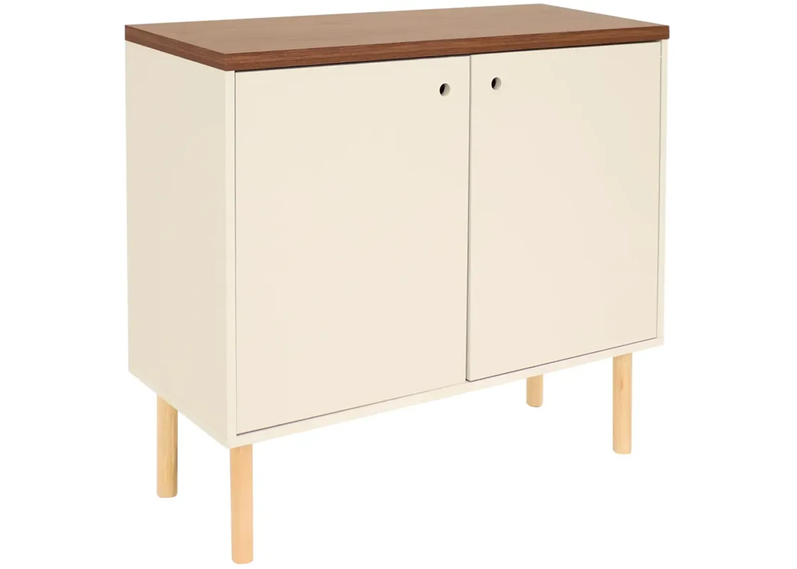 Sunnydaze Mid-Century Modern 2-Door Accent Buffet Cabinet