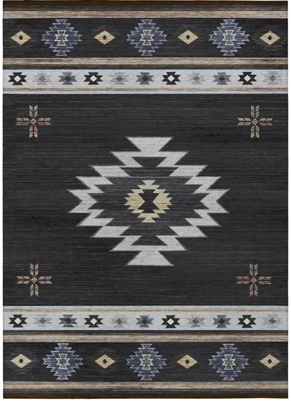 Phoenix PH4 Black 5' x 7'6" Rug