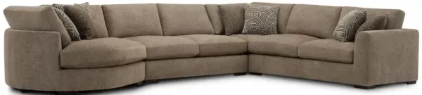 Parker Living The Bump - Alistair Fossil 4 Piece Modular Sectional