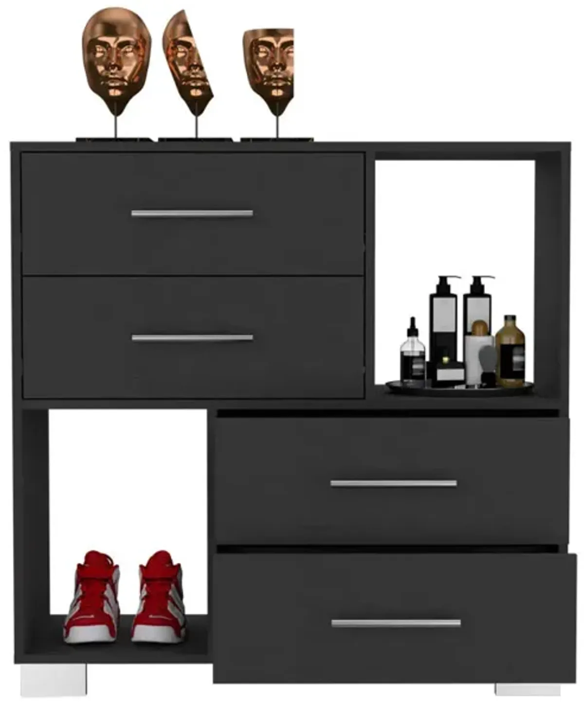 Dresser Hetzs, Bedroom, Black