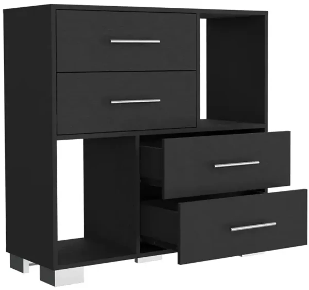 Dresser Hetzs, Bedroom, Black