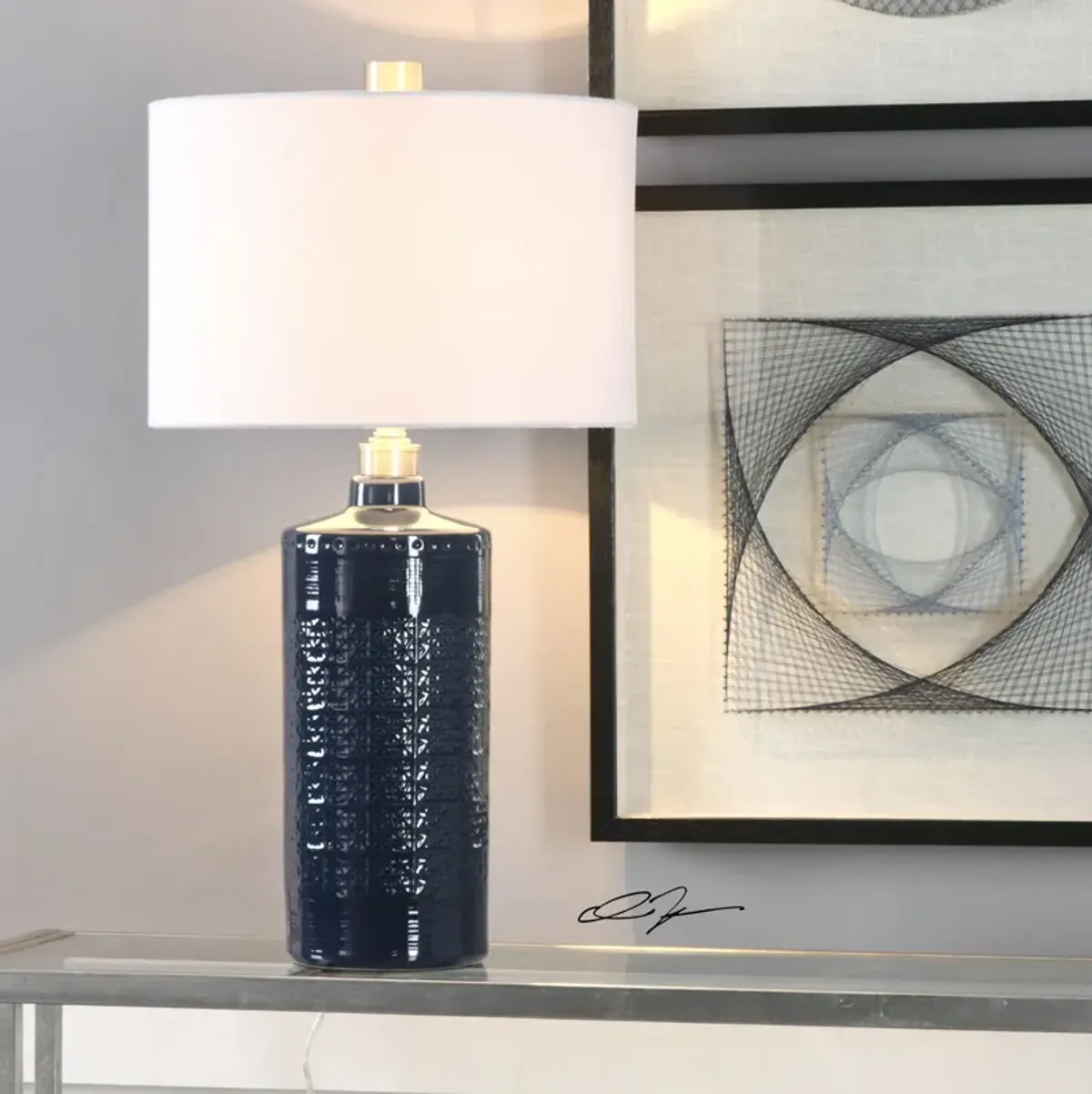 Uttermost Thalia Royal Blue Table Lamp