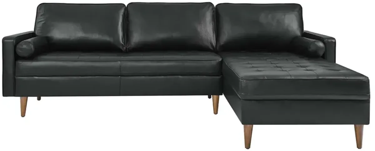 Valour 98" Leather Sectional Sofa