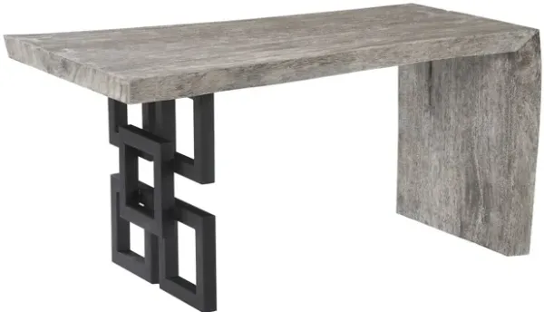 Waterfall Desk with Overlap Leg