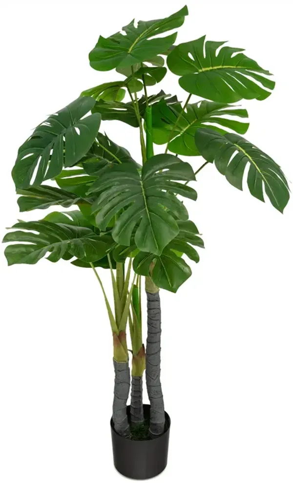 4 Feet Artificial Tree Artificial Monstera Palm Tree Fake Plant
