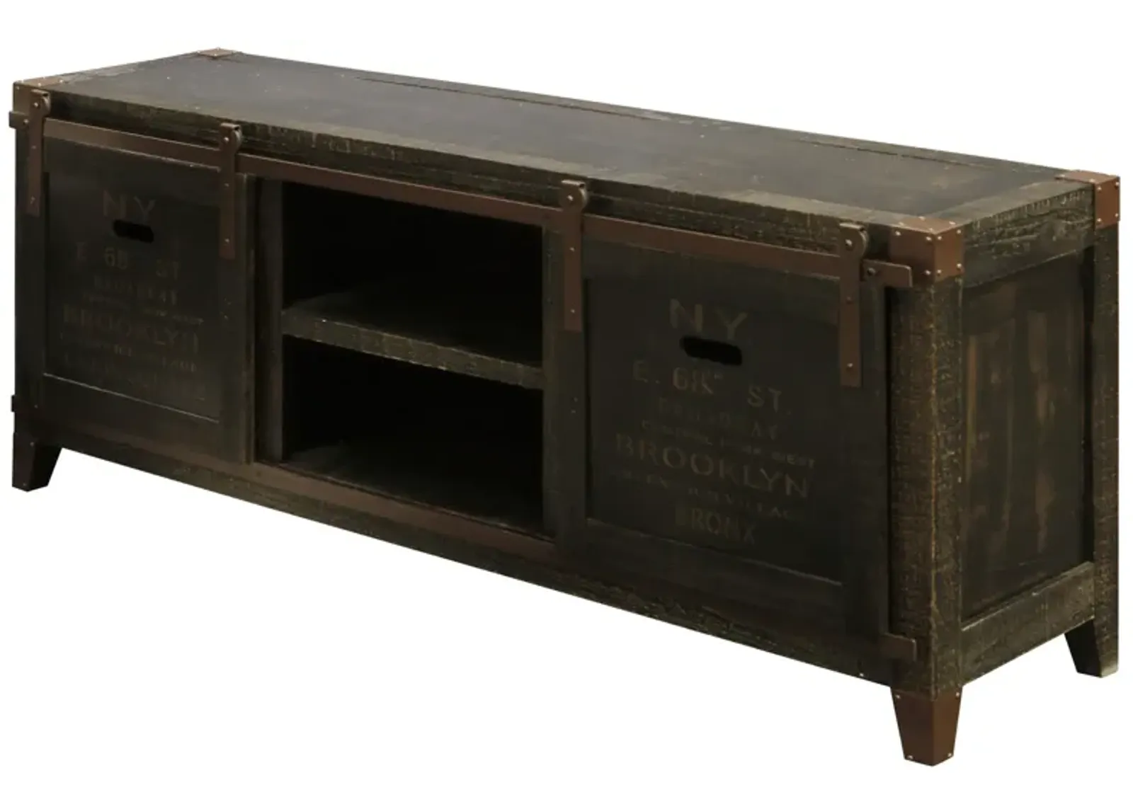 Bronze Crate TV Console