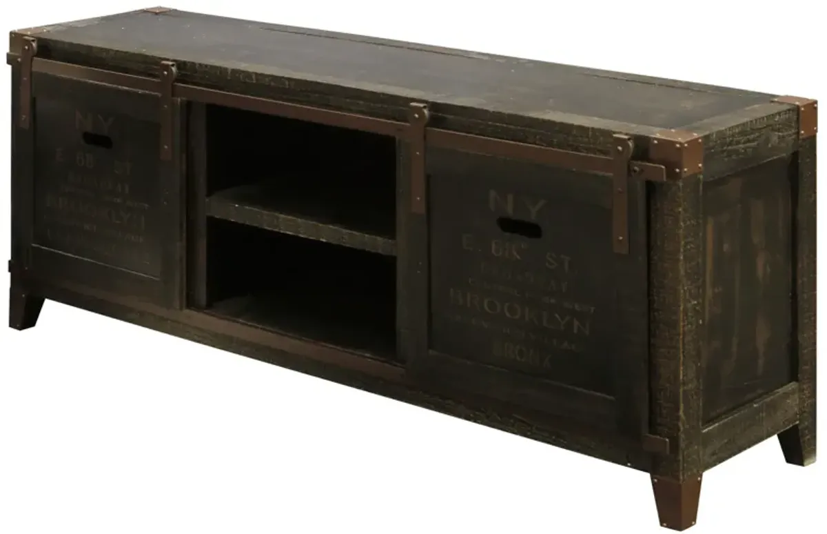 Bronze Crate TV Console