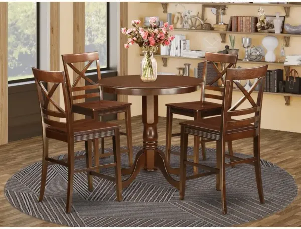 5 PC counter height Dining room set-pub Table and 4 Dining Chairs.