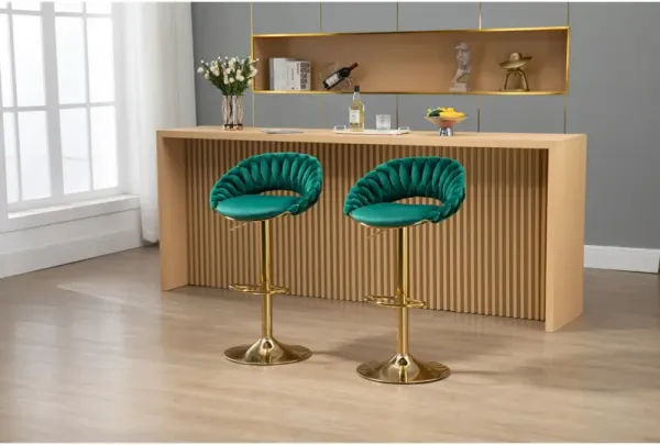 Swivel Bar Stools Set Of 2 Adjustable Counter Height Chairs With Footrest For Kitchen, Dining