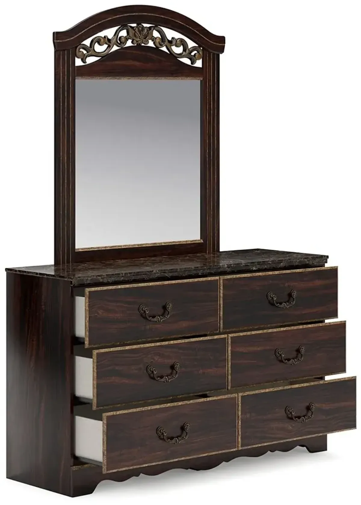 Glosmount Dresser and Mirror