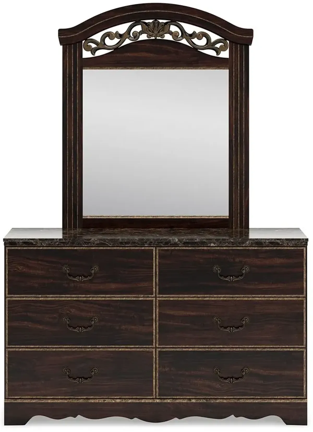 Glosmount Dresser and Mirror