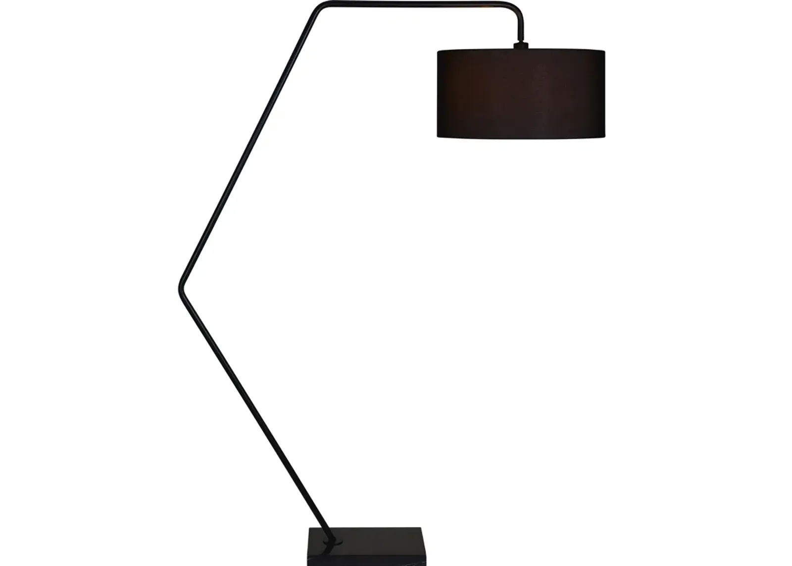 65.25" Matte Black Contemporary Floor Lamp