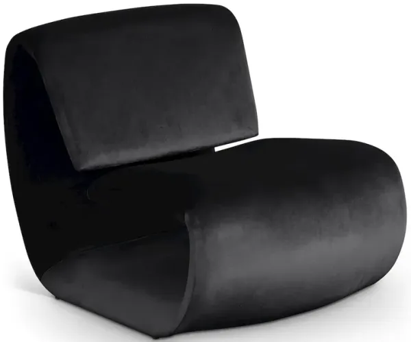 Meridian Furniture Nouveau Black Velvet Accent Chair