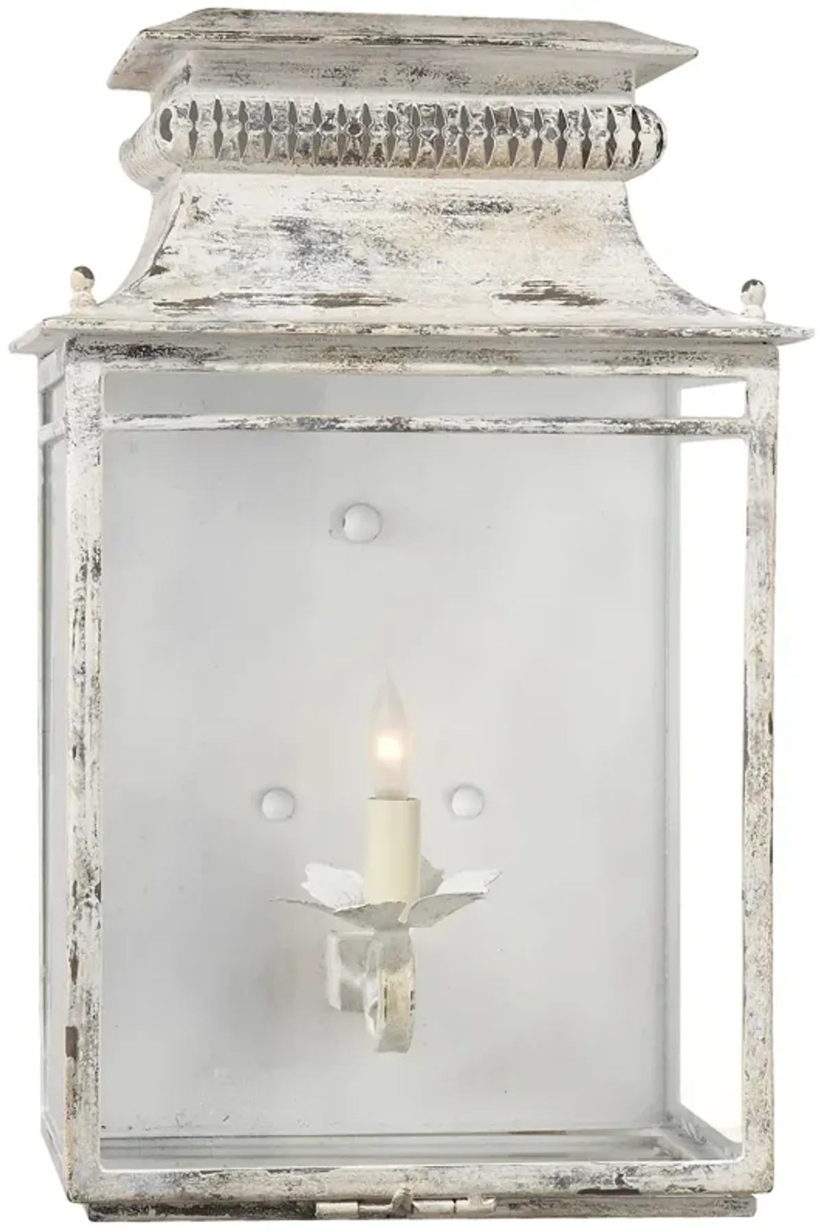 Flea Market Lantern in Old White