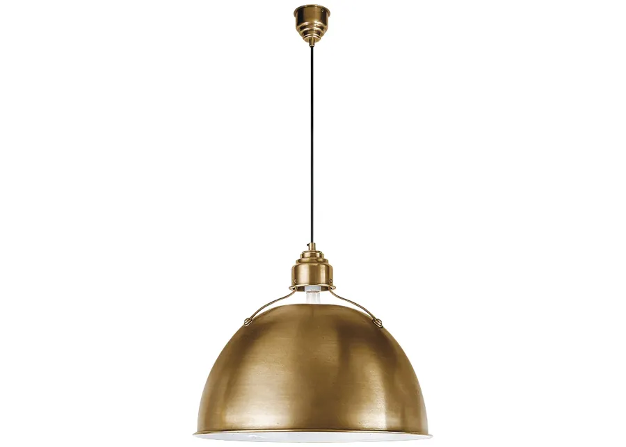 Eugene Large Brass Pendant