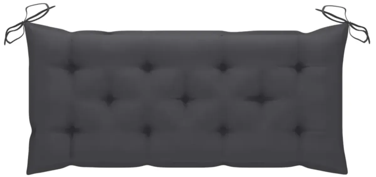 vidaXL Garden Bench Cushion Anthracite 47.2"x19.7"x2.8" Fabric