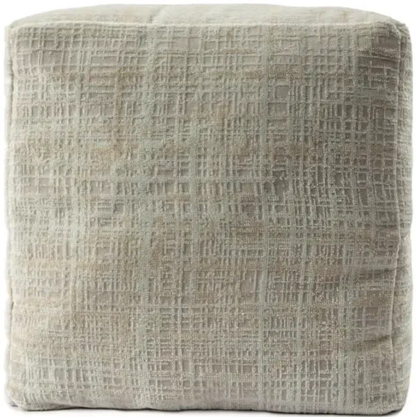 Abstract Pattern Pouf Ottoman – Accent Floor Cushion for Bedroom or Living Room