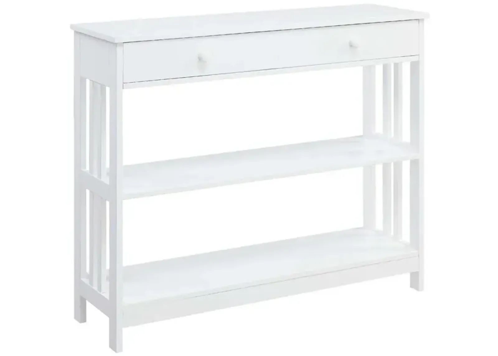 Convience Concept, Inc. Mission 1 Drawer Console Table with Shelves