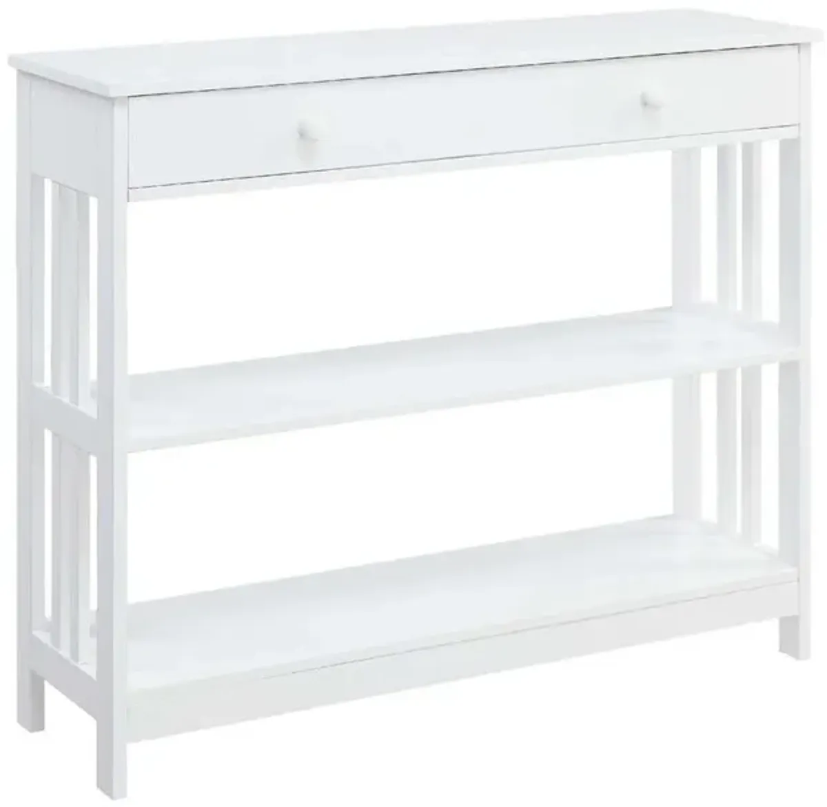 Convience Concept, Inc. Mission 1 Drawer Console Table with Shelves