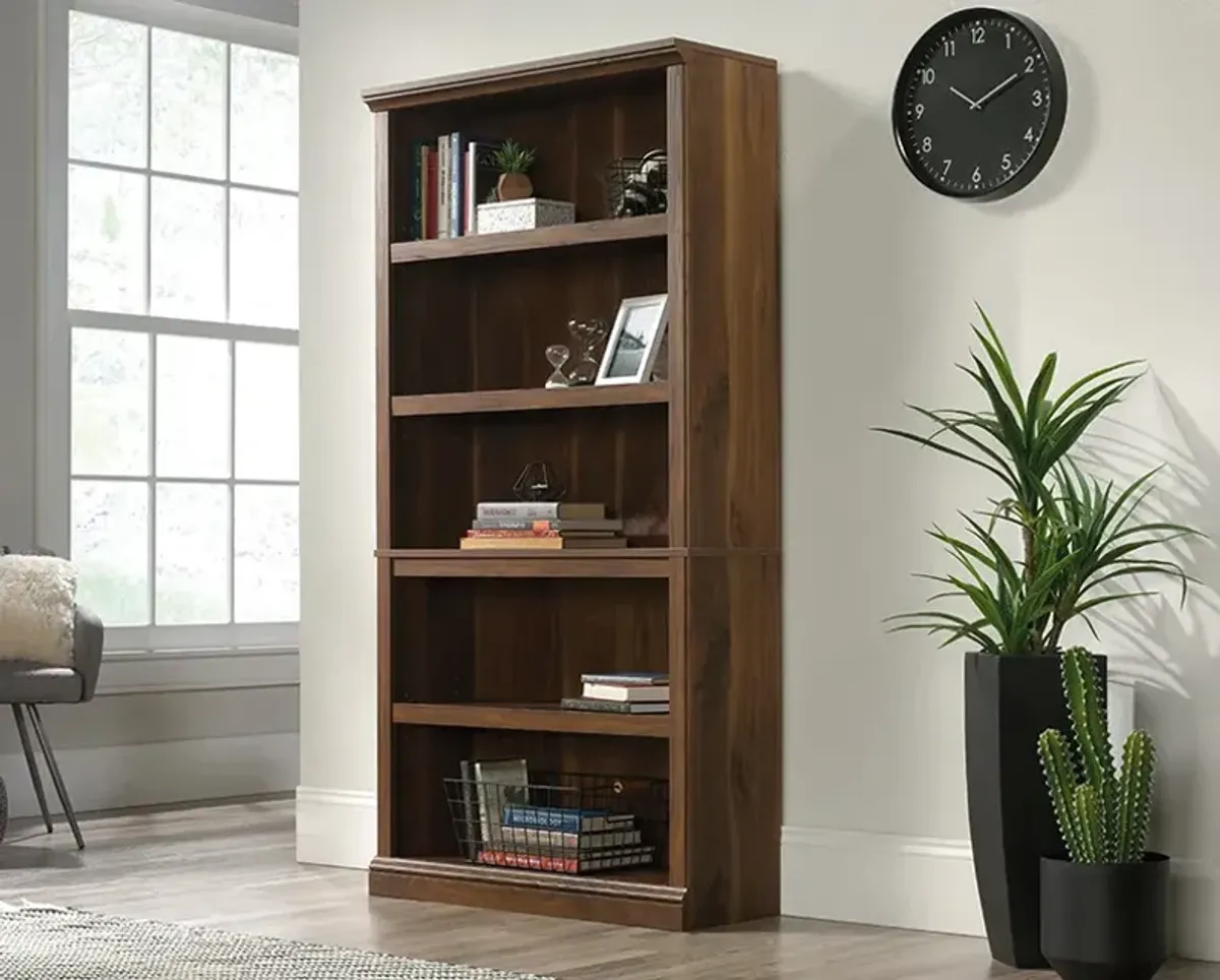 5 Shelf Bookcase In Walnut