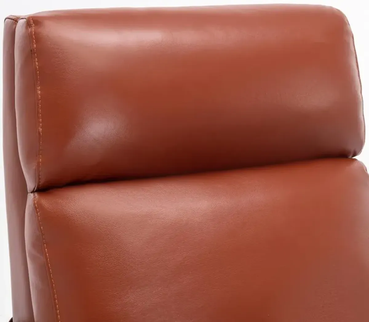 Comfort Pointe Reed Leather Push Back Recliner - Caramel