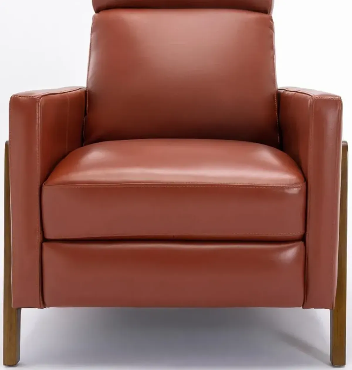 Comfort Pointe Reed Leather Push Back Recliner - Caramel