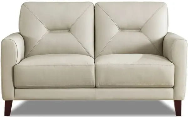 Mavis Top Grain Leather Loveseat