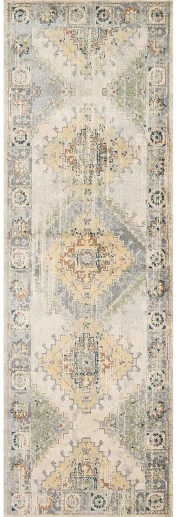 Isadora Oatmeal/Silver 2'7" x 8'0" Runner Rug