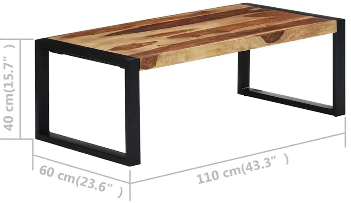 vidaXL Coffee Table Solid Sheesham Wood