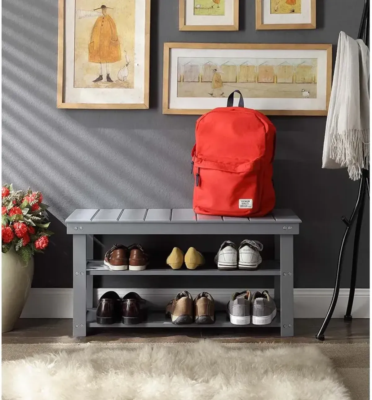 Convience Concept, Inc. Oxford Utility Mudroom Bench