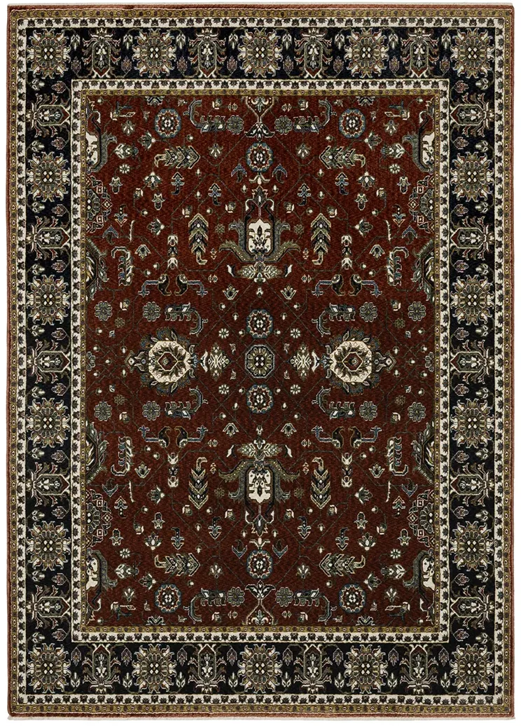 Vivian 5'3" x 7'6" Red Rug