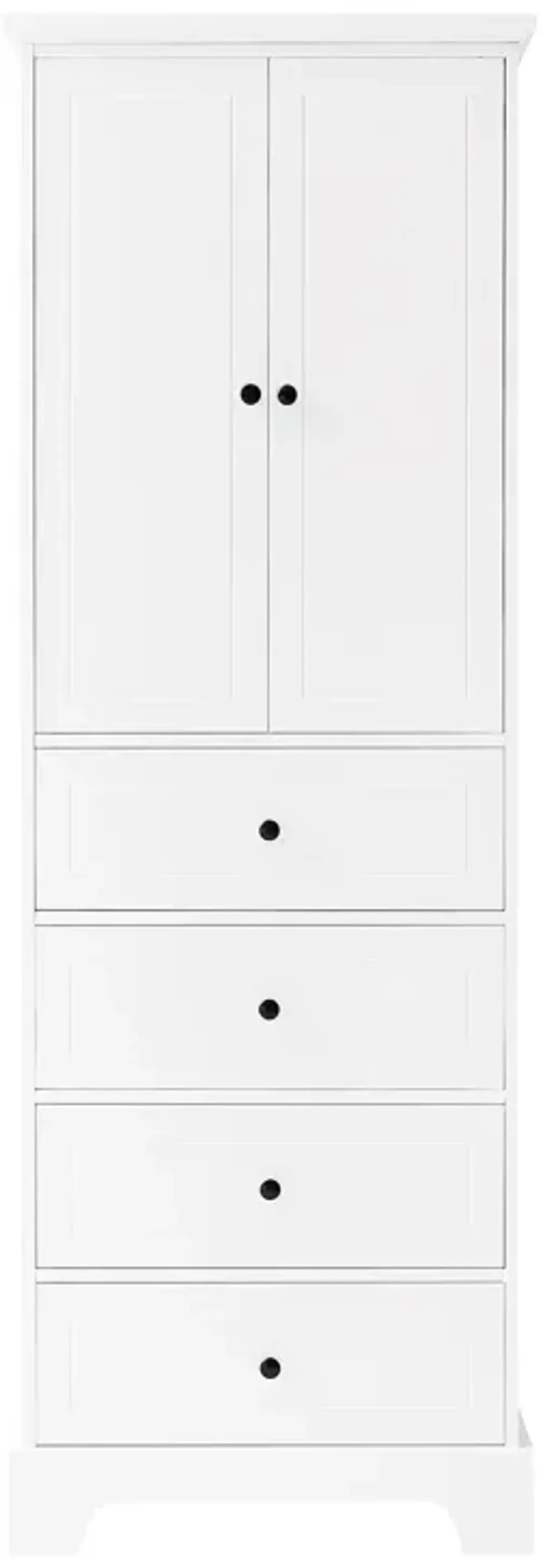 Merax Modern Bathroom Storage Cabinet with 2 Doors and 4 Drawers