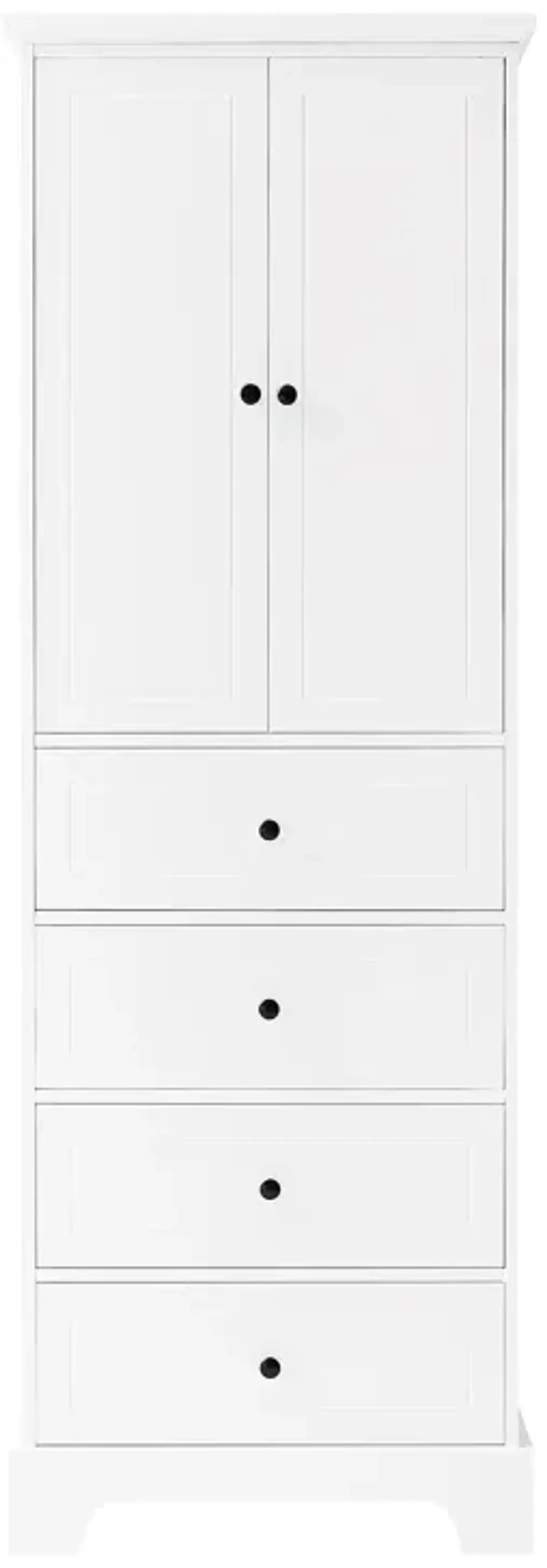 Merax Modern Bathroom Storage Cabinet with 2 Doors and 4 Drawers