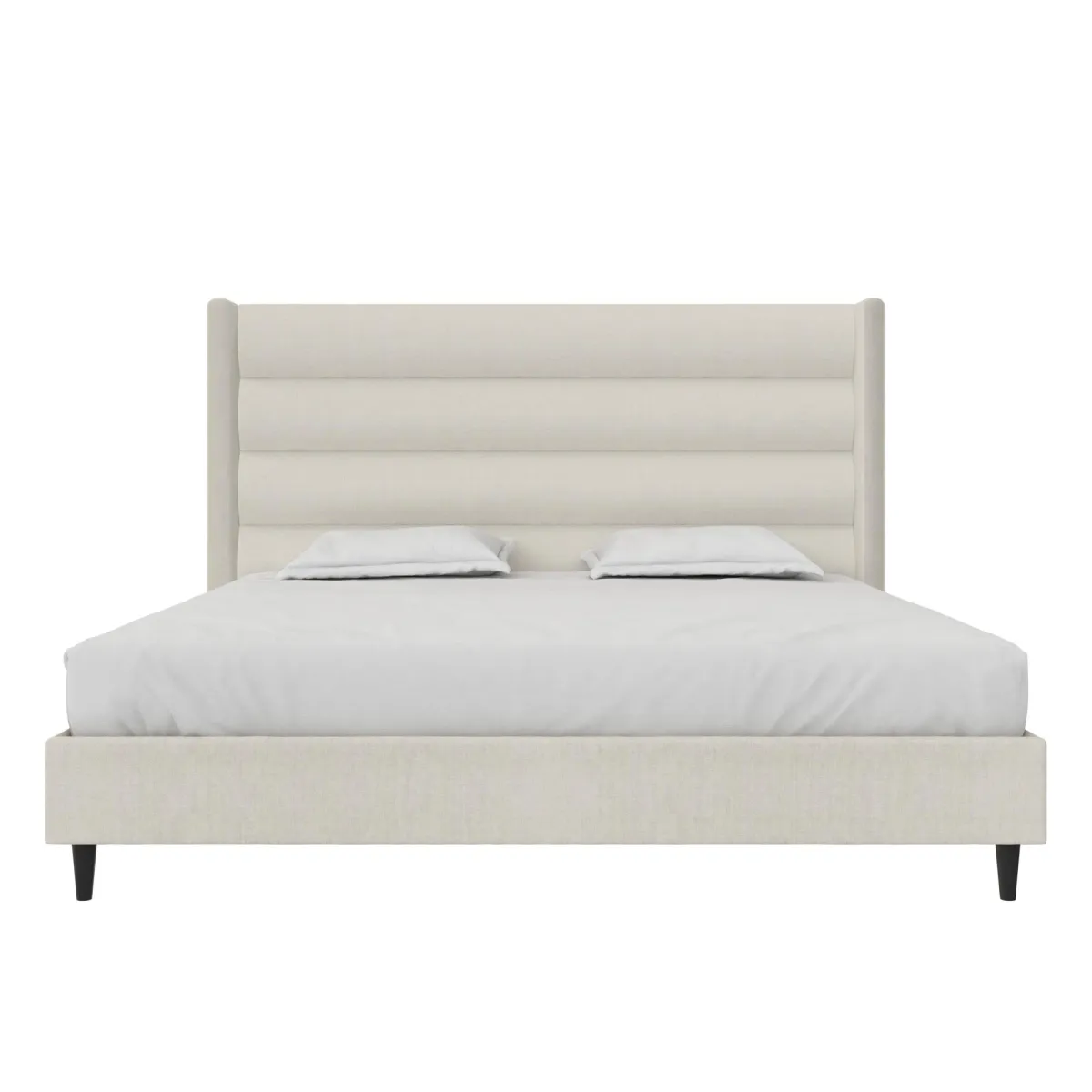 Novogratz Louis Upholstered Wingback Bed